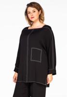 Yoek Shirt contrast stitching COSI | Zwart | Maat 58/60 Yoek Shirt contrast stitching COSI | Zwart | Maat 58/60