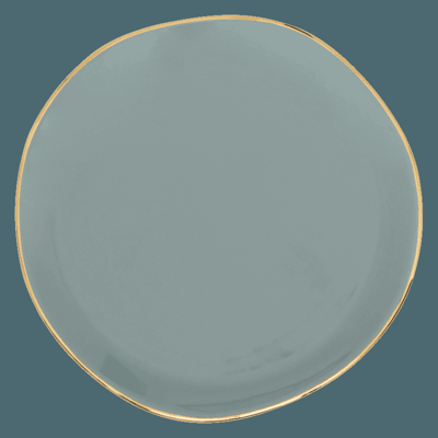 Good Morning bord Ø17 cm - Slate (set van 4)