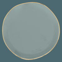 Good Morning bord Ø17 cm - Slate (set van 4)