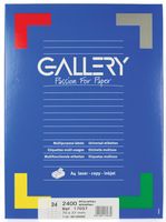 Gallery witte etiketten ft 70 x 37 mm (b x h), rechte hoeken, doos van 2.400 etiketten - thumbnail