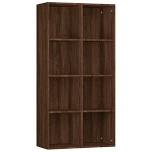 vidaXL Boekenkast 66x30x130 cm bewerkt hout bruin eikenkleur