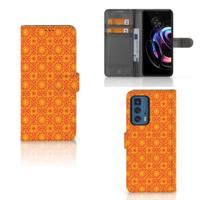 Motorola Edge 20 Pro | Telefoon Hoesje | Batik Oranje