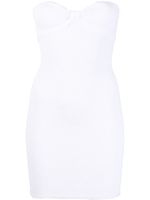 Reina Olga robe-bustier Master Tigress à coupe courte - Blanc