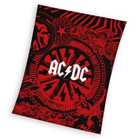 ACDC Fleece plaid 150 x 200 cm Rood - thumbnail