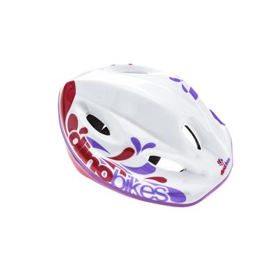 Dino Kinderhelm wit/roze 52-56cm