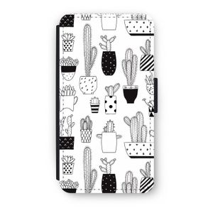 Cactusmotief: iPhone X Flip Hoesje