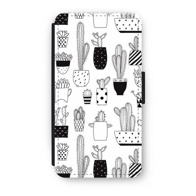 Cactusmotief: iPhone X Flip Hoesje