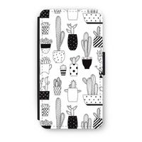 Cactusmotief: iPhone X Flip Hoesje