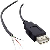 USB-A-koppeling 2.0 met open kabeluiteinde USB-A-koppeling 2.0 1582675 TRU COMPONENTS 1 stuk(s)