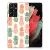 Samsung Galaxy S21 Ultra | Siliconen Case | Ananas