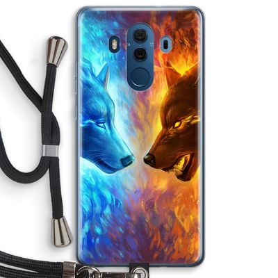 Fire & Ice: Huawei Mate 10 Pro Transparant Hoesje met koord