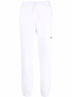 MSGM pantalon de jogging à logo imprimé - Blanc