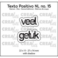 Crealies • texto positivo snijmallen veel geluk