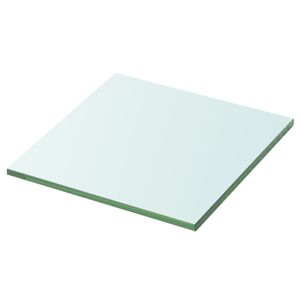 Wandschap transparant 20x20 cm glas