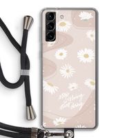 Daydreaming becomes reality: Samsung Galaxy S21 Plus Transparant Hoesje met koord