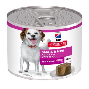 Hill&apos;s Adult Small & Mini mousse nat hondenvoer met rund blik 24 x 200 g