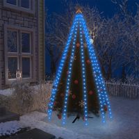 Kerstboomverlichting met 250 LED's blauw net 250 cm - thumbnail