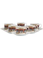 Fornasetti set de tasses imprimées - Multicolore