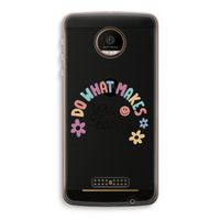 Happy days: Motorola Moto Z Force Transparant Hoesje