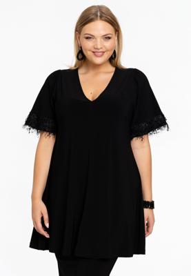 Yoek Tuniek wide bottom party | Zwart | Maat 58/60