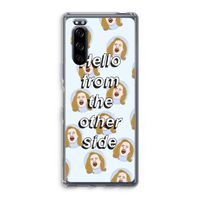 Hello: Sony Xperia 5 Transparant Hoesje Hello: Sony Xperia 5 Transparant Hoesje