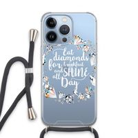 Diamonds: iPhone 13 Pro Transparant Hoesje met koord