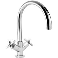 Keukenkraan Tres Bimax | Opbouw | 360° Draaibaar | Mengkraan | 2-knops | Rond | Chroom