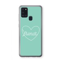 Friends heart pastel: Samsung Galaxy A21s Transparant Hoesje