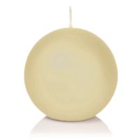 Trend Candles Bolkaars glad - cremewit - 7 cm - 16 branduren - ronde kaarsen