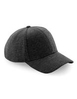 Beechfield CB677 Jersey Athleisure Baseball Cap - Heather Graphite - One Size - thumbnail