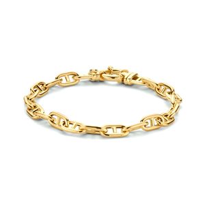 Armband Ankerschakel ronde buis geelgoud 5,8 mm 19 cm