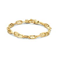Armband Ankerschakel ronde buis geelgoud 5,8 mm 19 cm