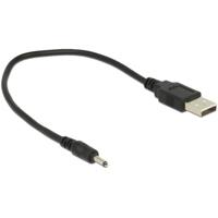 Delock 83793 USB-stroomkabel USB-A stekker, DC-stekker 3,0 mm 0.27 m Zwart