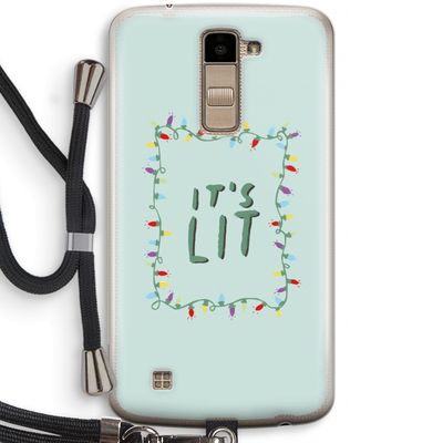 It's Lit: LG K10 (2016) Transparant Hoesje met koord