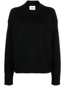 Jil Sander pull en maille à manches longues - Noir