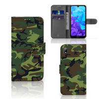 Huawei Y5 (2019) Telefoon Hoesje Army Dark - thumbnail