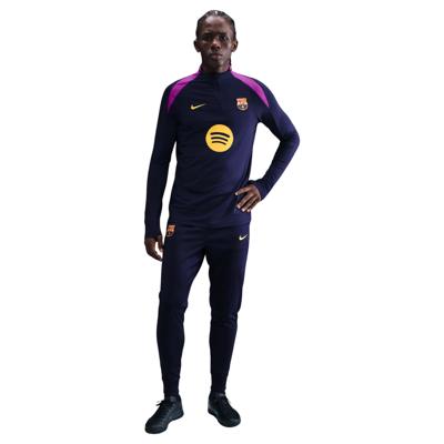 Nike FC Barcelona Strike Trainingspak 1/4-Zip 2025-2026 Donkerblauw Felpaars Goud
