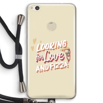 Pizza is the answer: Huawei Ascend P8 Lite (2017) Transparant Hoesje met koord