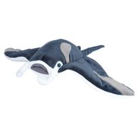 Pluche grijze mantarog/roggen knuffel 35 cm speelgoed