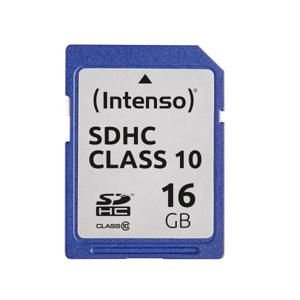 Intenso 16GB SDHC flashgeheugen Klasse 10