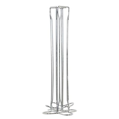 Koffie cuphouder/dispenser zilver 40 cups