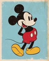 Poster Mickey Mouse Retro 40x50cm