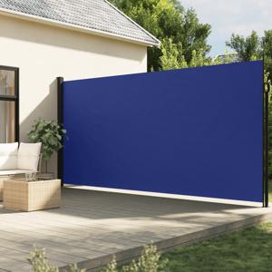 Windscherm uittrekbaar 220x500 cm blauw