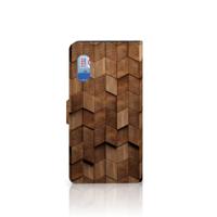 Book Style Case voor Samsung Xcover Pro Wooden Cubes