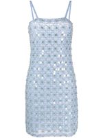 P.A.R.O.S.H. robe courte Ginny ornée de sequins - Bleu