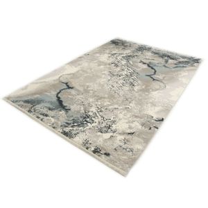 Marmer Design - Vintage Acryl Vloerkleed Therapy - Grijs Blauw -120 x 170 cm