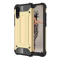 Voor Huawei P20 Cover Full-body ruige TPU + PC combinatie back cover (goud)
