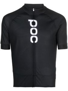 POC haut de cyclisme à logo imprimé - Noir