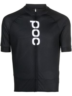 POC haut de cyclisme à logo imprimé - Noir