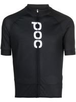 POC haut de cyclisme à logo imprimé - Noir